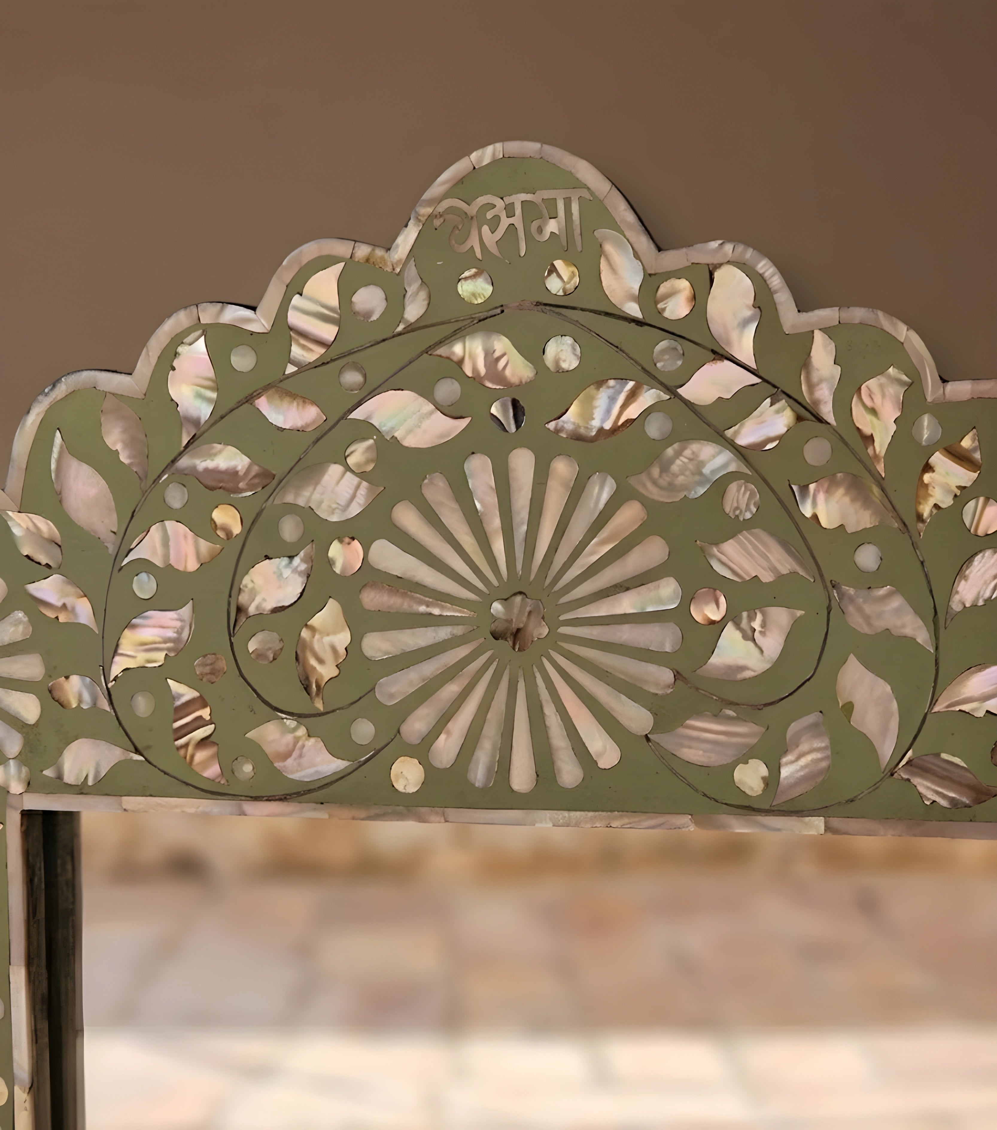 Luminous Pearl Mother of Pearl Inlay Wall Mirror