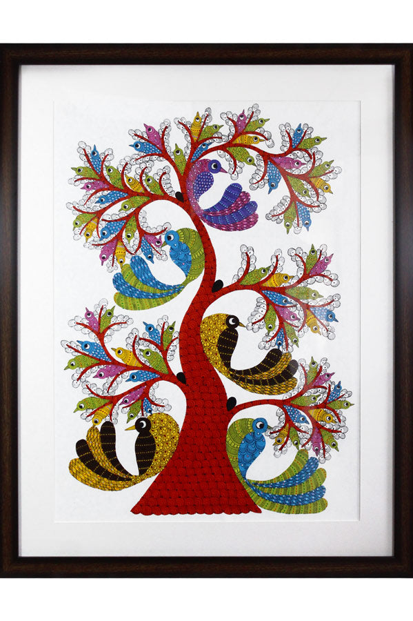 Mayur Vriksha – “The Peacock Tree” Gond Art