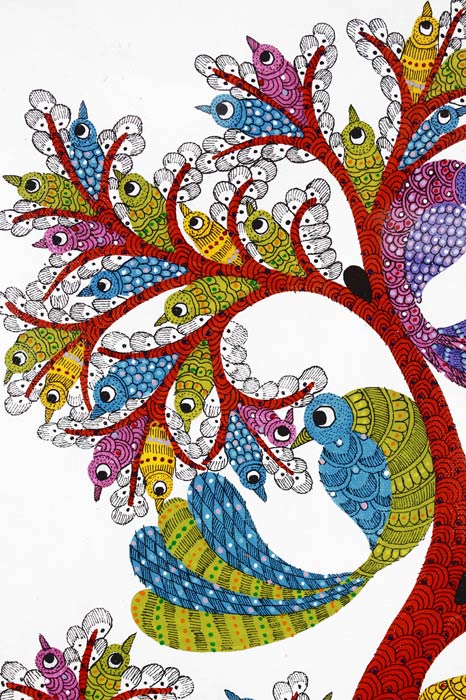 Mayur Vriksha – “The Peacock Tree” Gond Art