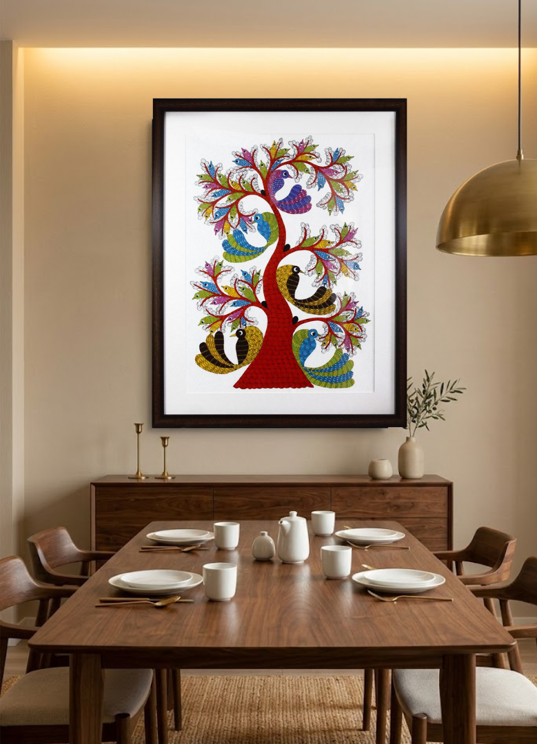 Mayur Vriksha – “The Peacock Tree” Gond Art