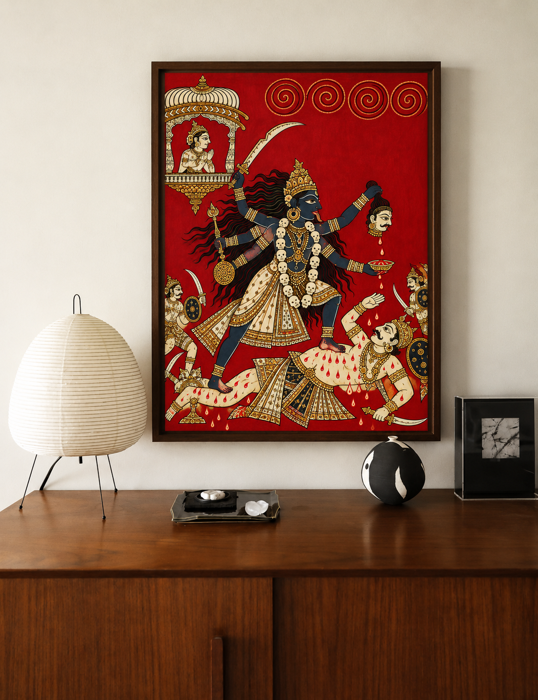 Art Print – “Raktabija Vadh”: Goddess Kali Triumphant over Raktabija