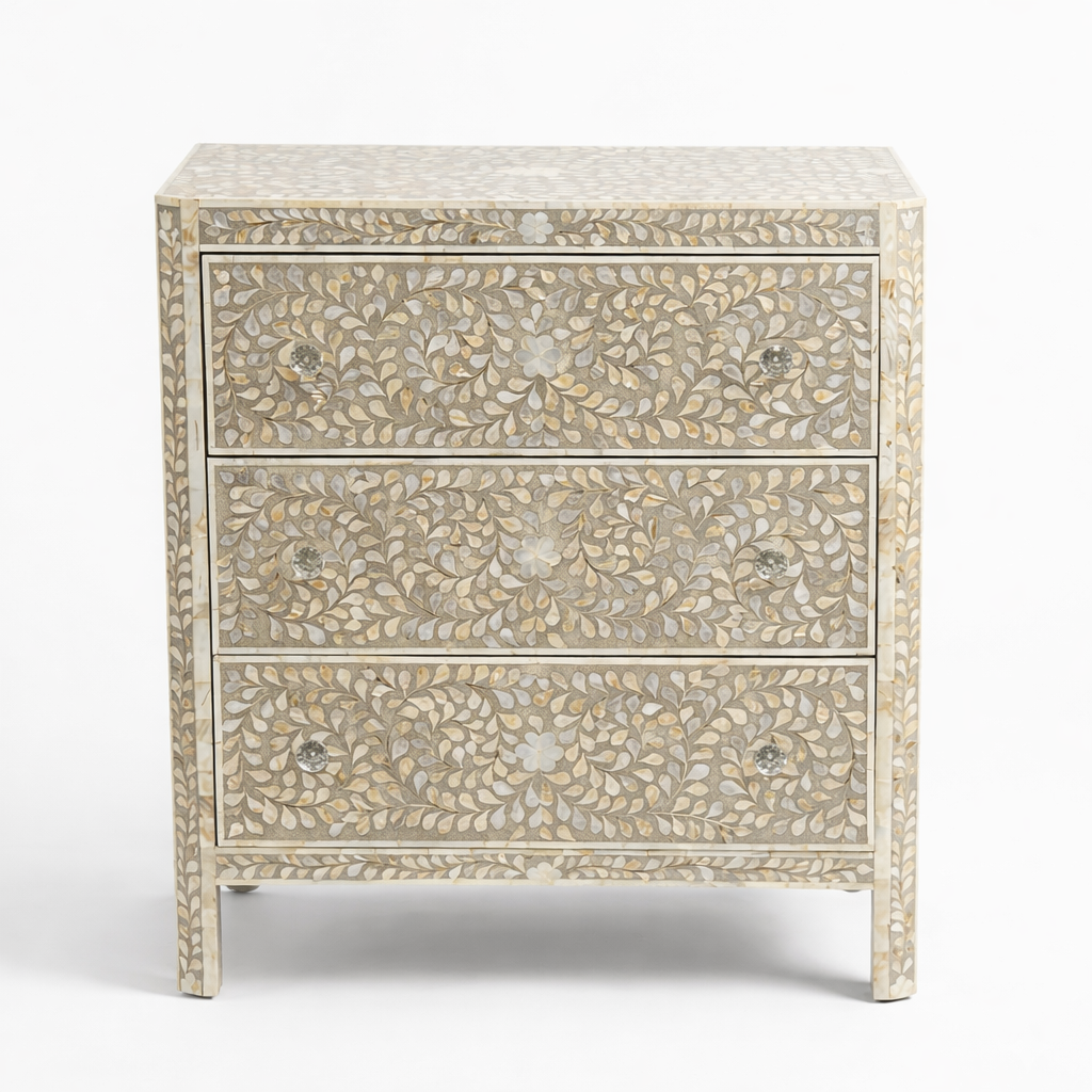 Moonvine Floral Bone Inlay Chest