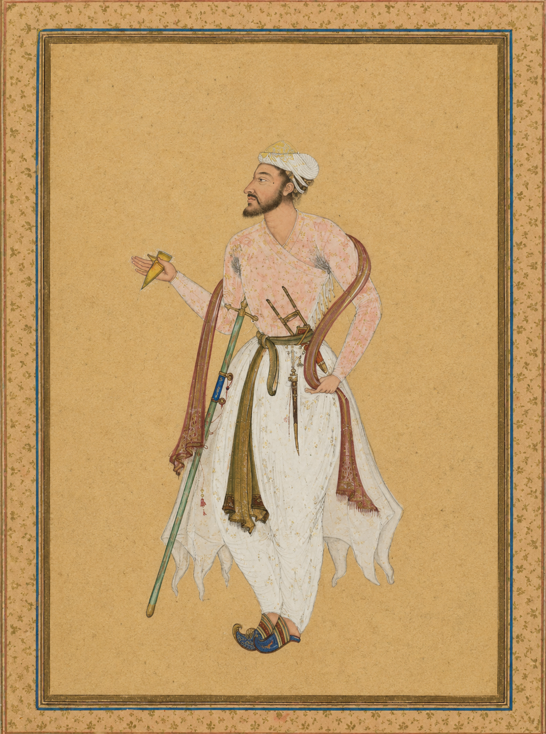 A Mughal Courtier Canvas Cloth Print, c.1575