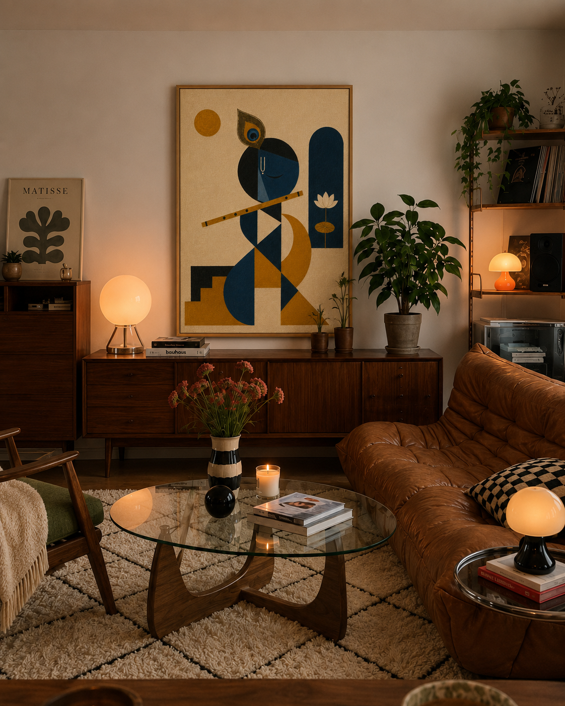 Indo-Bauhaus  – “Murali Madhava”: Portrait of Lord Krishna