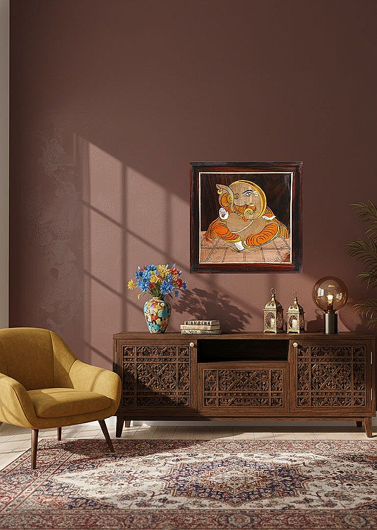 Mysore Rosewood Inlay – Ganesha