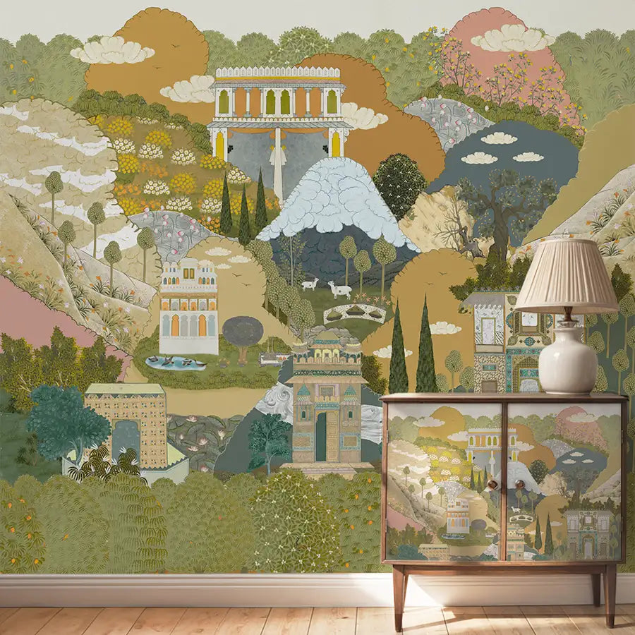 Golden Safar: “Lore of Persian Town” Wallpaper