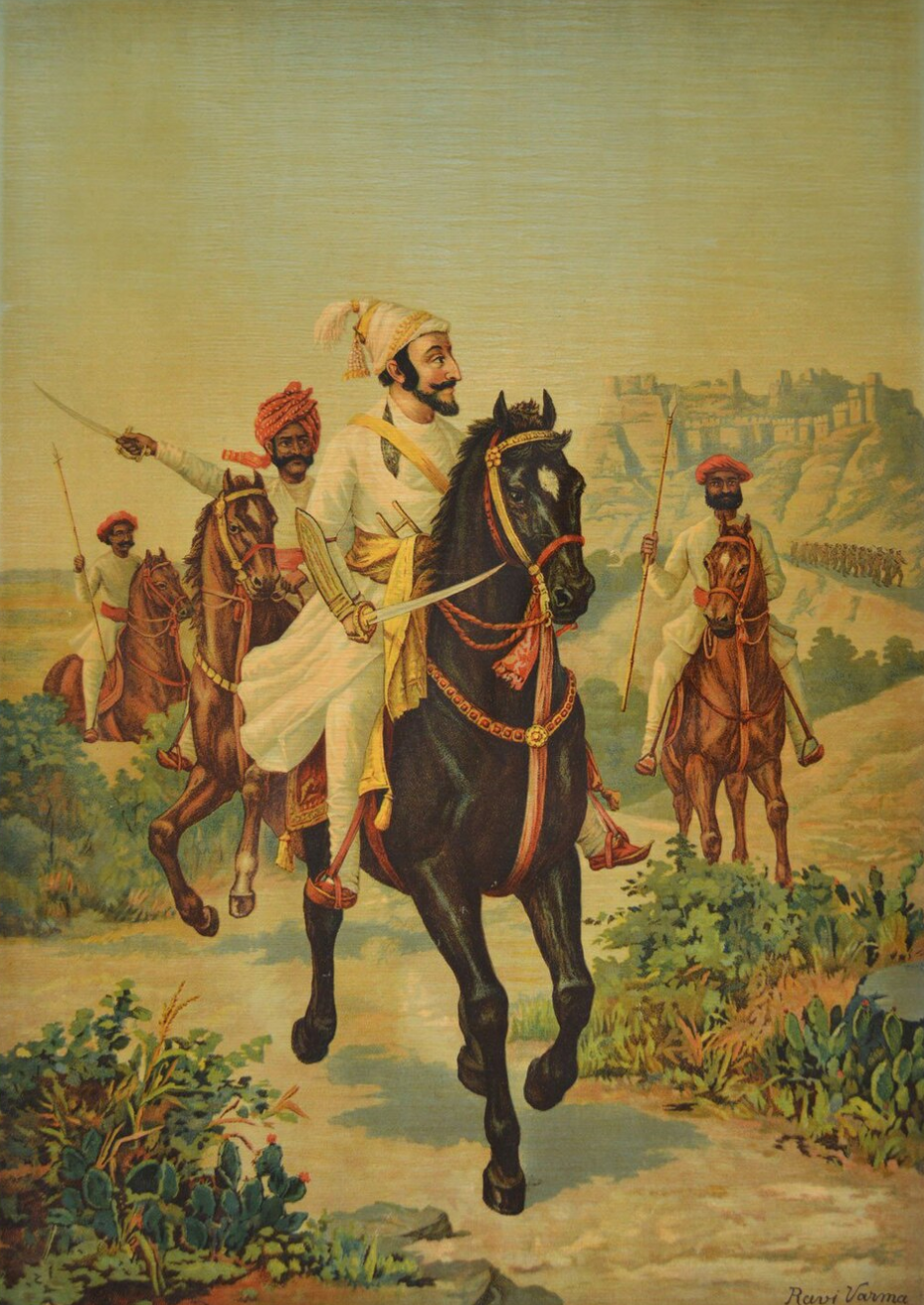 Raja Ravi Varma – "Shivaji Maharaj": The Visionary Warrior of the Maratha Empire