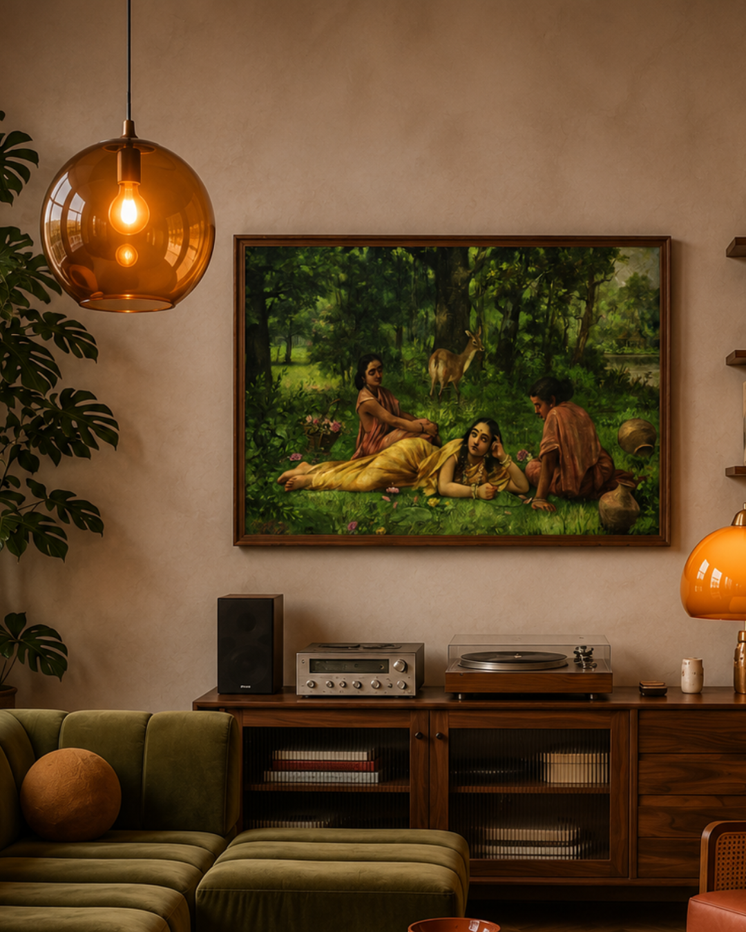 Raja Ravi Varma – "Sakunthala Pathralekhan": Love-Sick Reverie in the Hermitage