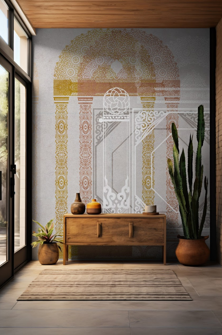 Arches of Eternity: “Mehraab” Wallpaper
