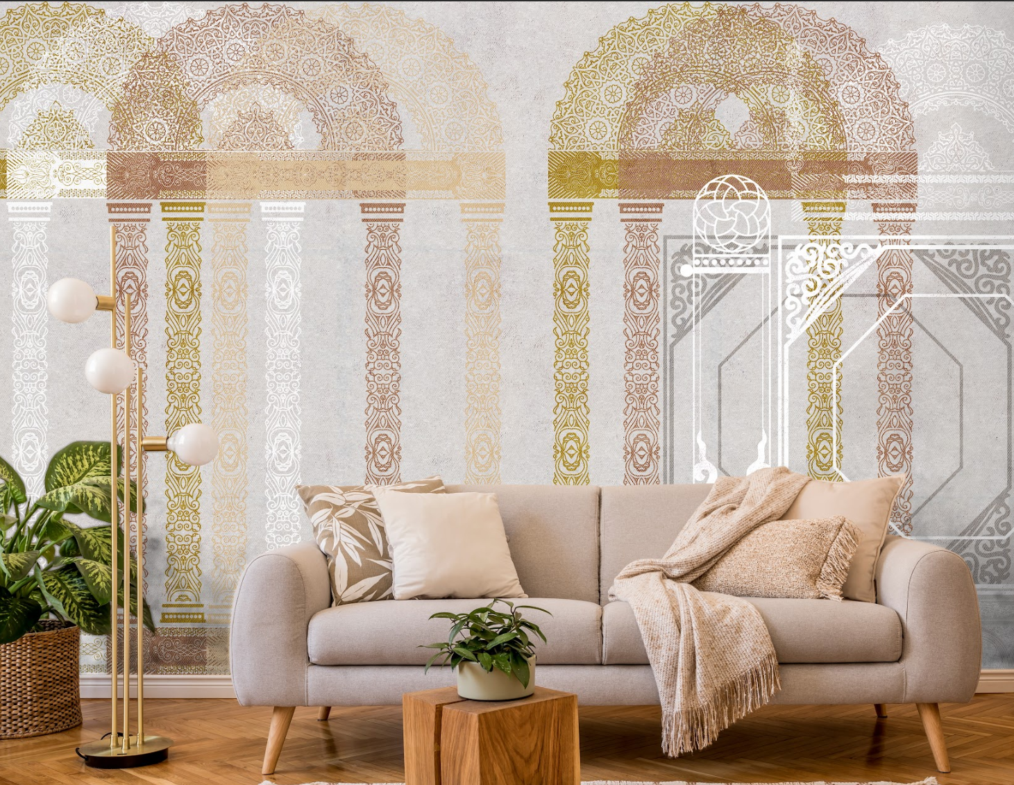 Arches of Eternity: “Mehraab” Wallpaper