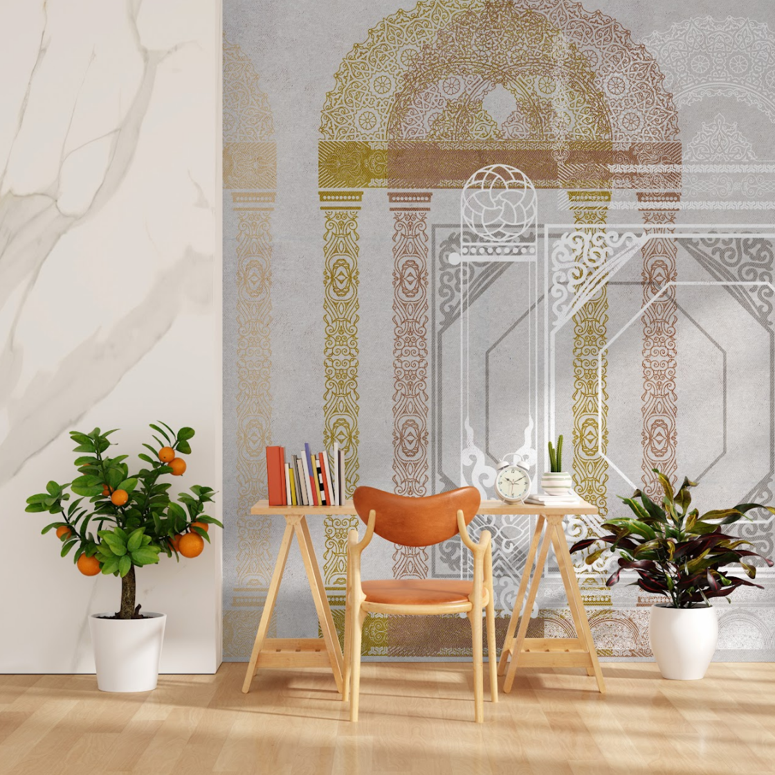 Arches of Eternity: “Mehraab” Wallpaper