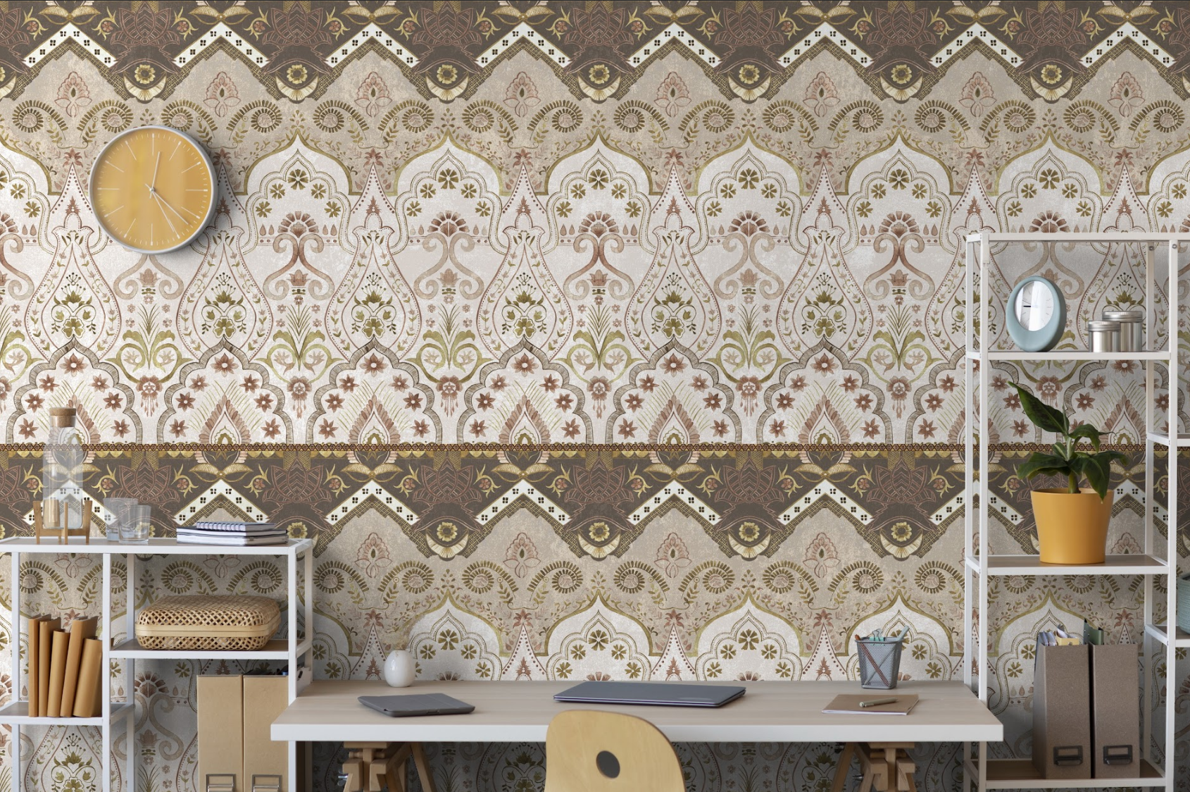 Timeless Motifs: “Butta” Wallpaper