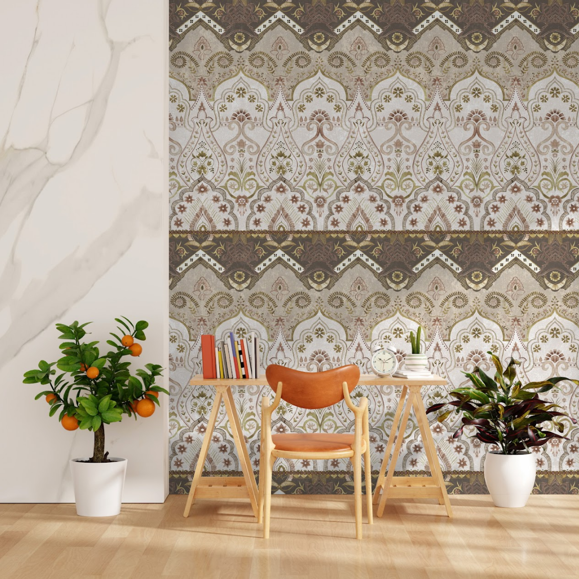 Timeless Motifs: “Butta” Wallpaper