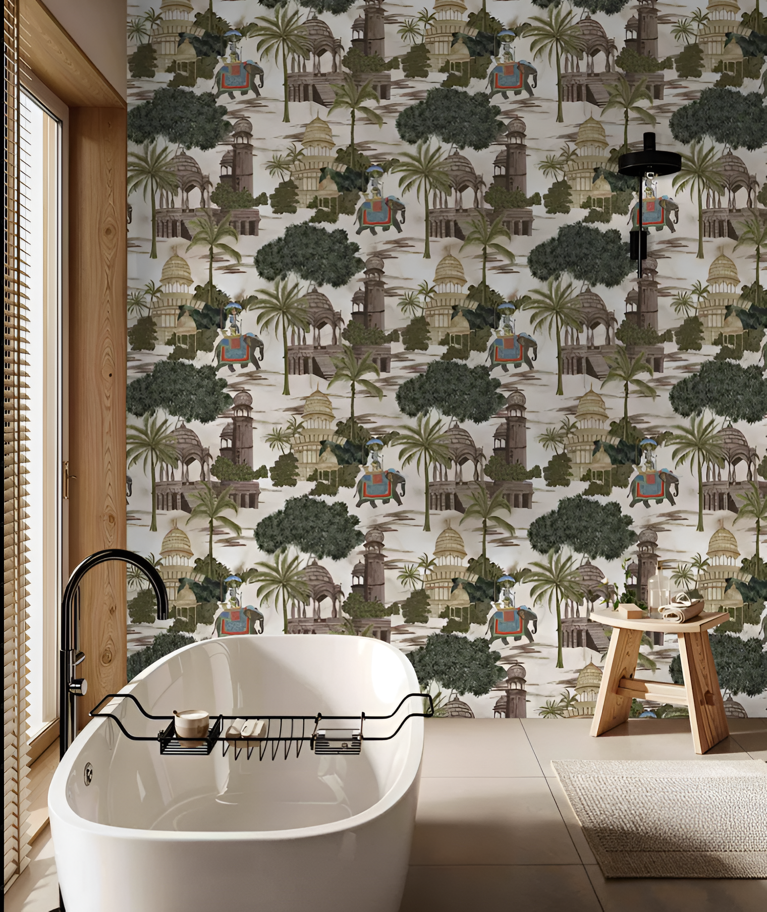 Palatial Echoes: "Hathi Mahal" Wallpaper