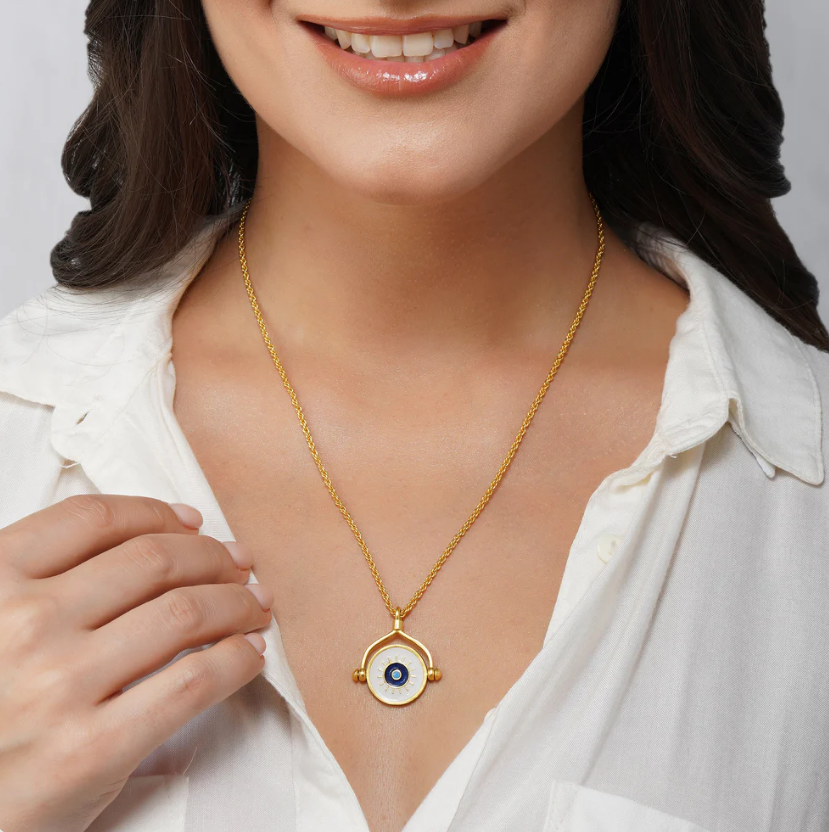 Protection Necklace with Evil Eye and Hamsa Hand