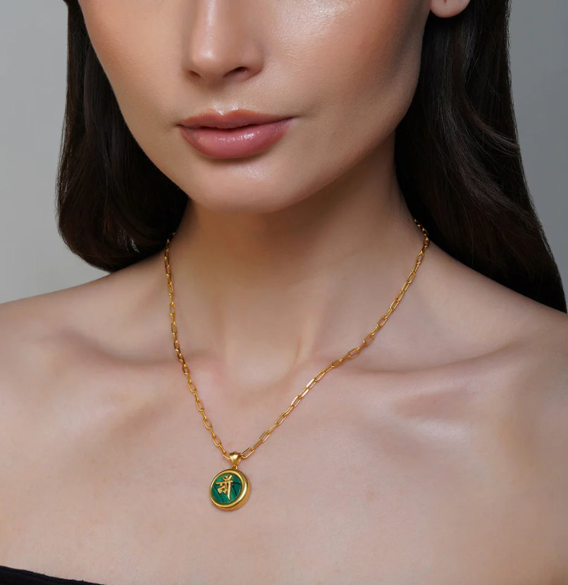 Ma Mother Necklace with Malachite