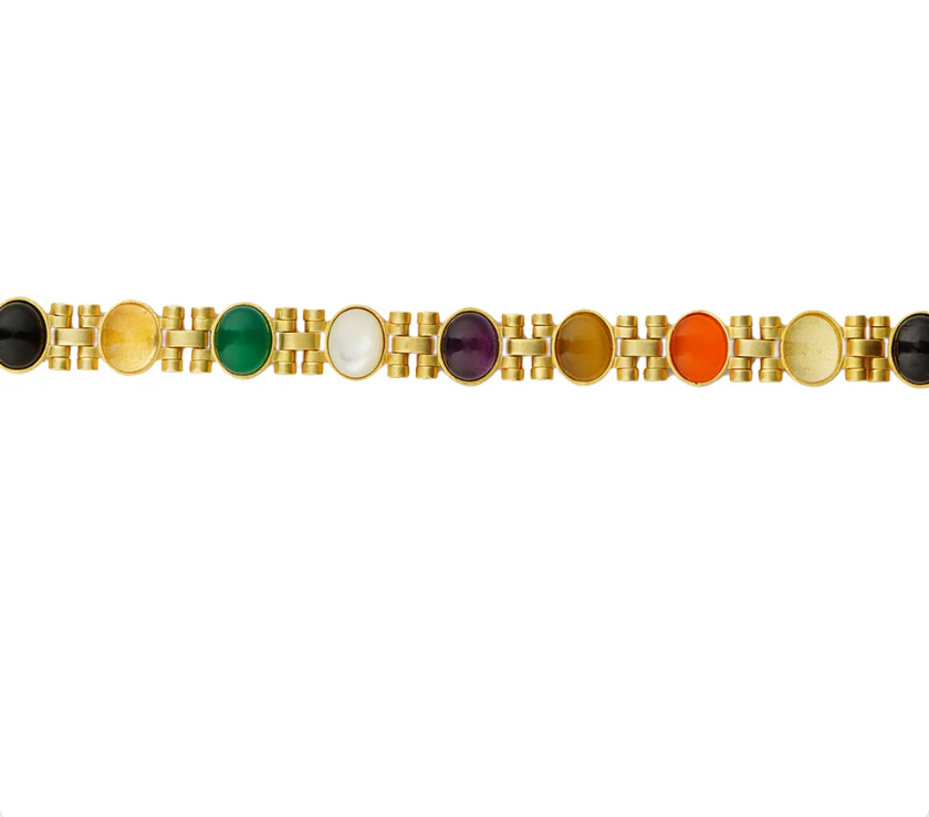 Power Moves Navratna Choker Necklace