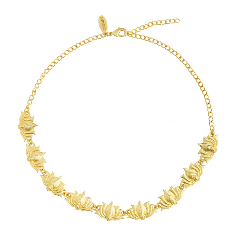 Tranquil Moods Lotus Choker Necklace