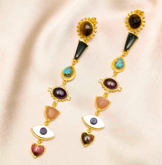 Thread of energy earrings