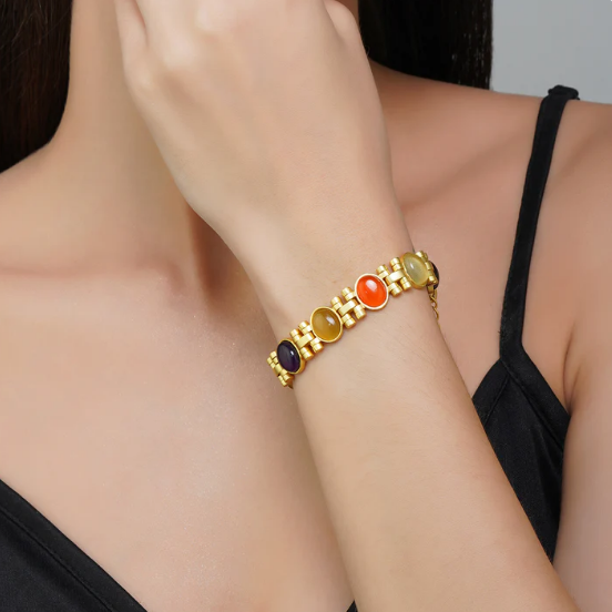 Power Moves Navratan Bracelet