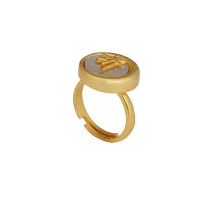 Ma Mother's Ring With Mother Of Pearl