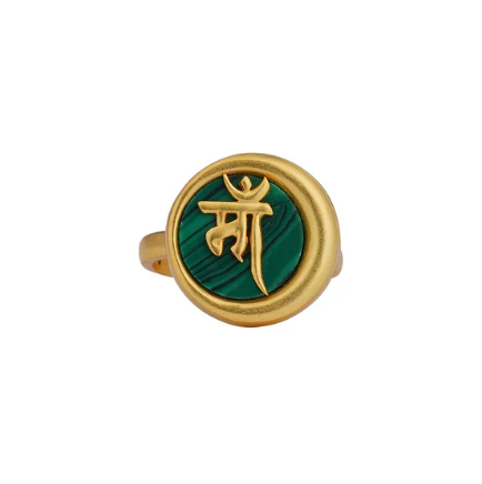 Ma Mother's ring with machalite