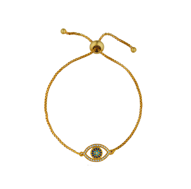 Protection Bracelet Set with Hamza Hand Bracelet and Evil Eye Bracelet