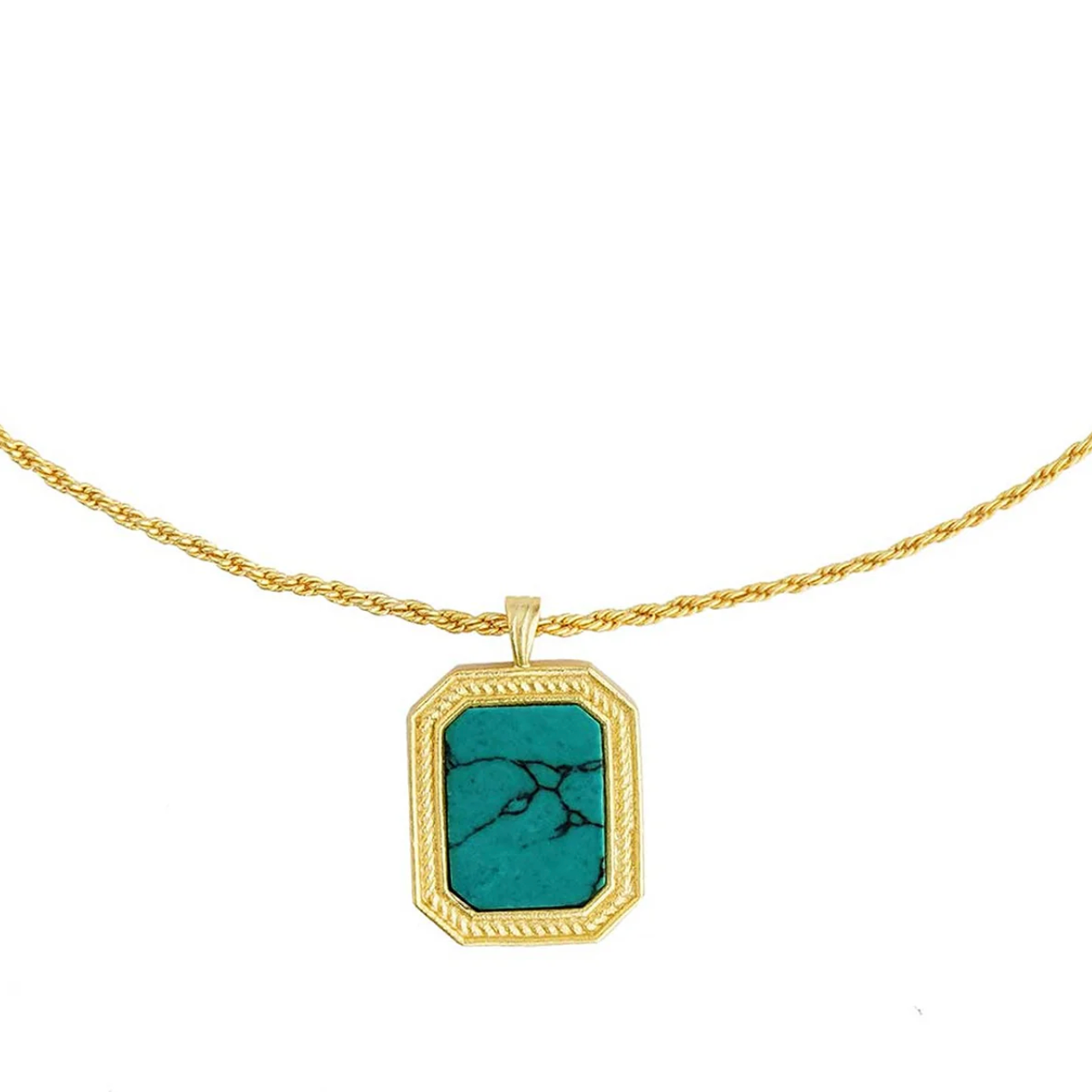 Soul Soothe Pendant Necklace with Turquoise - Relationships