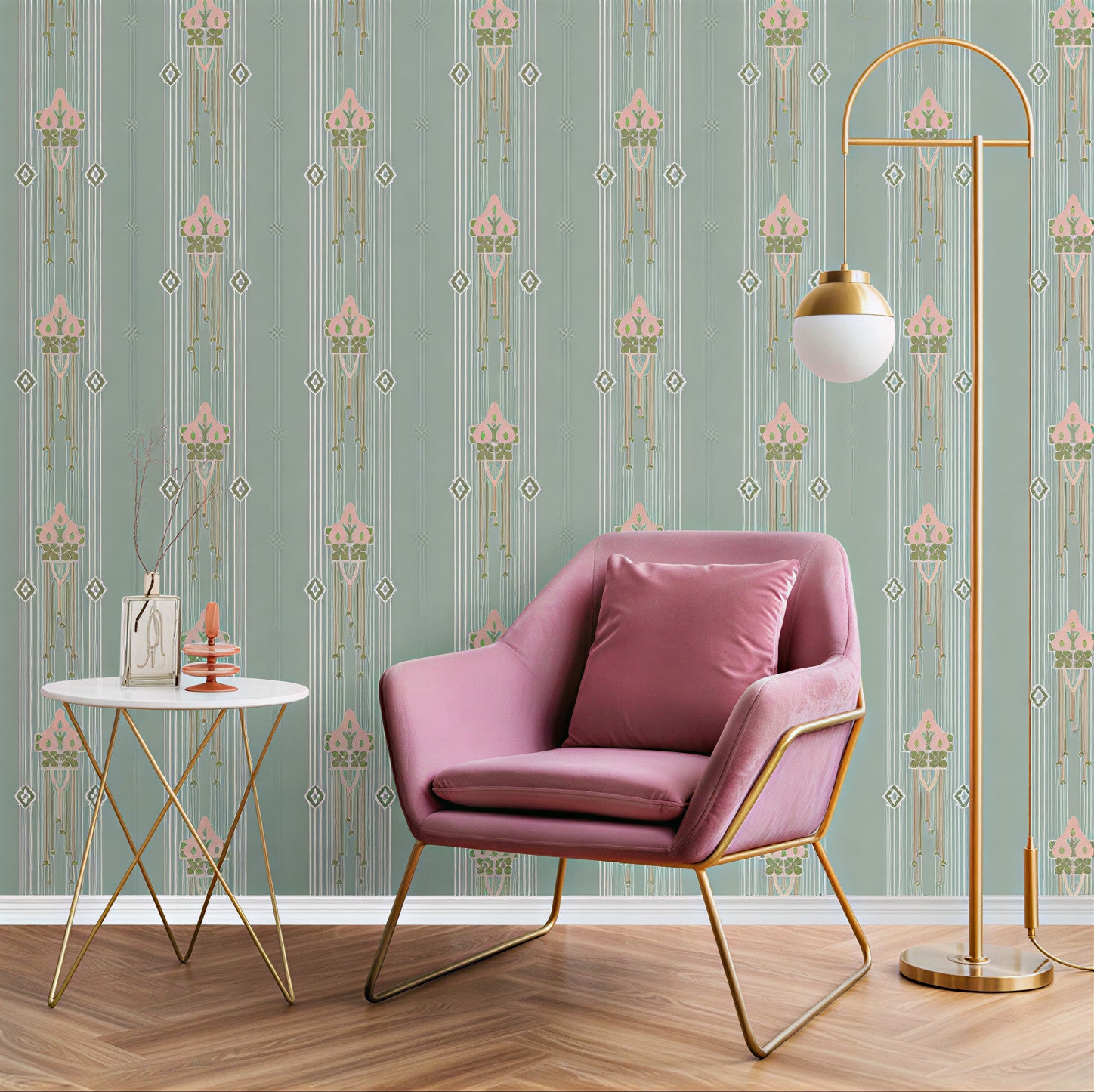 Whispered Lines: “Kusumrekha” Wallpaper