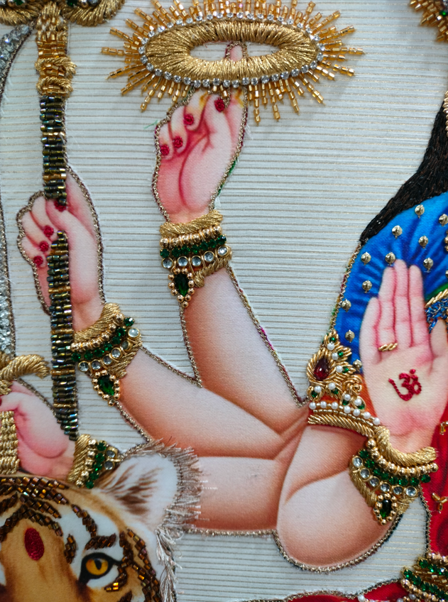Amba Mata Durga Mata Tapestry