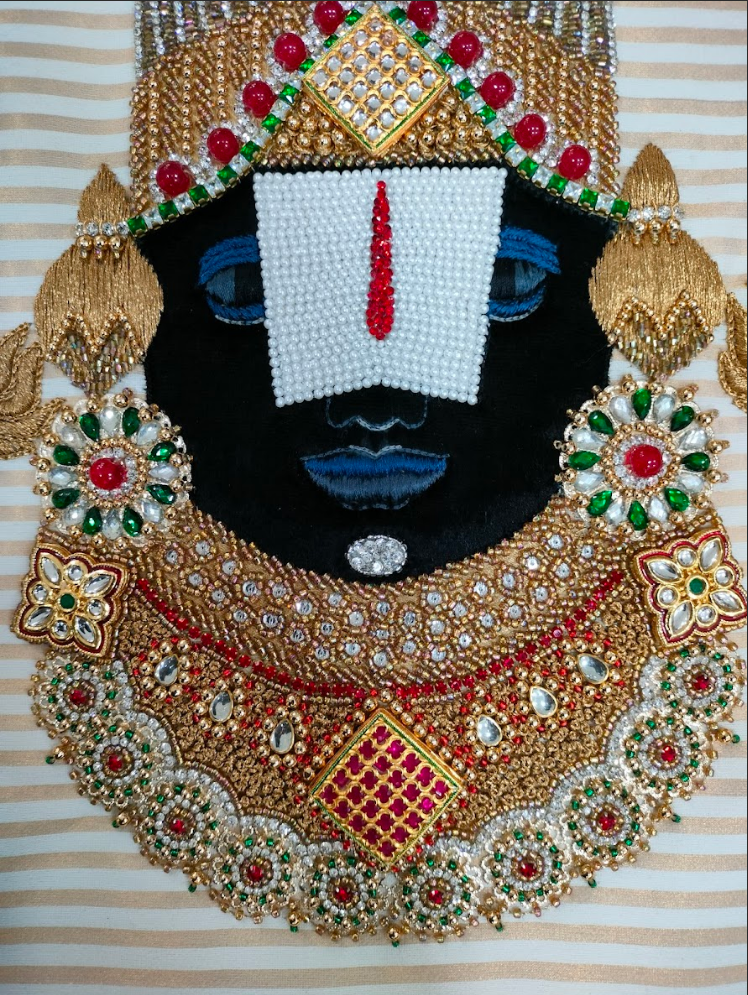 Tirupati Balaji Face Wall Tapestry