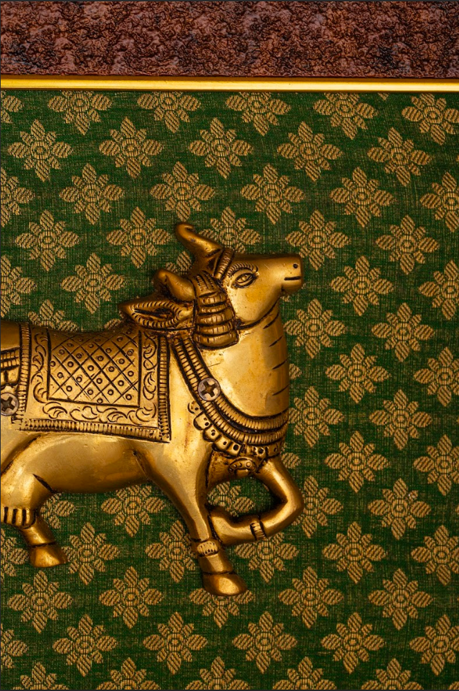 Brass Nandi Fabric Artwork