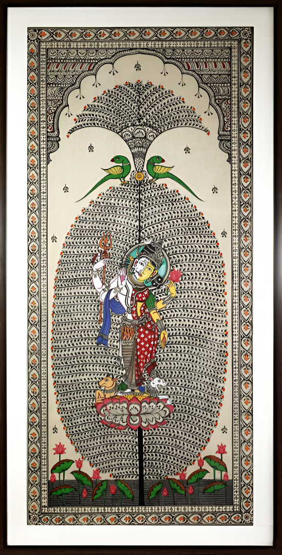 Eternal Balance: Tree of Life – Orissa Pattachitra Painting
