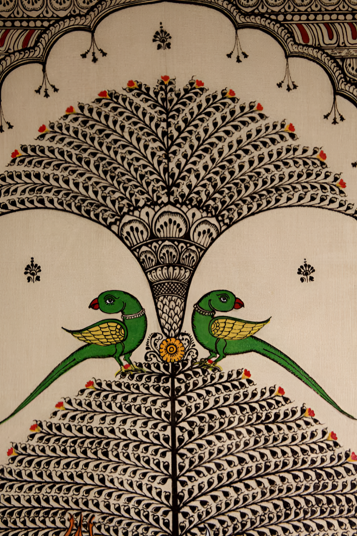Eternal Balance: Tree of Life – Orissa Pattachitra Painting