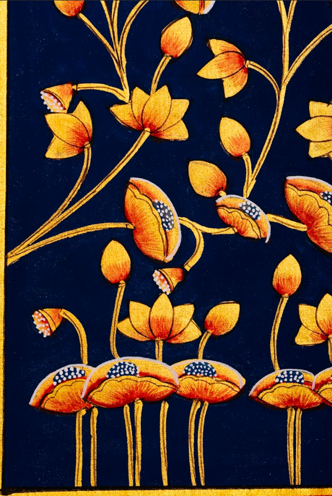 Garden of Golden Blossoms - Pichwai Painting