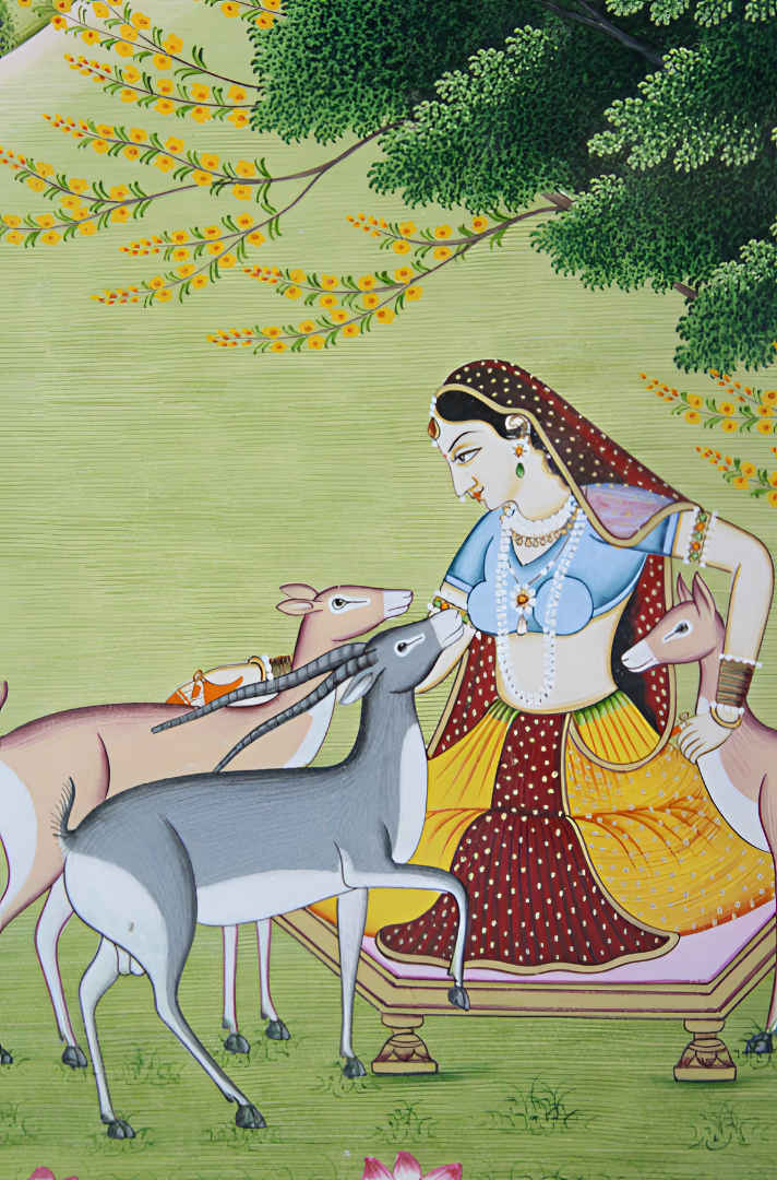 Radha in the Forest – A Kangra Miniature