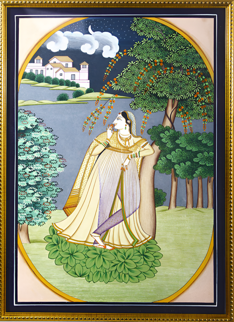 Night Vigil – A Kangra Miniature