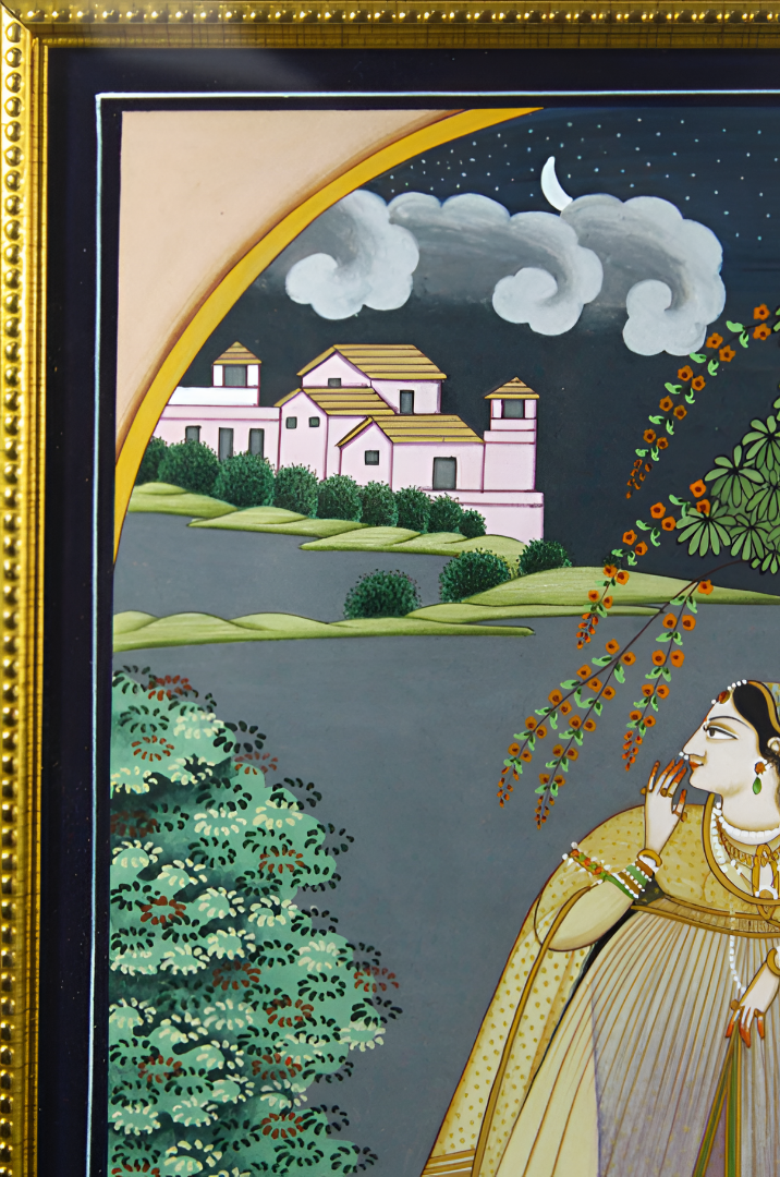Night Vigil – A Kangra Miniature