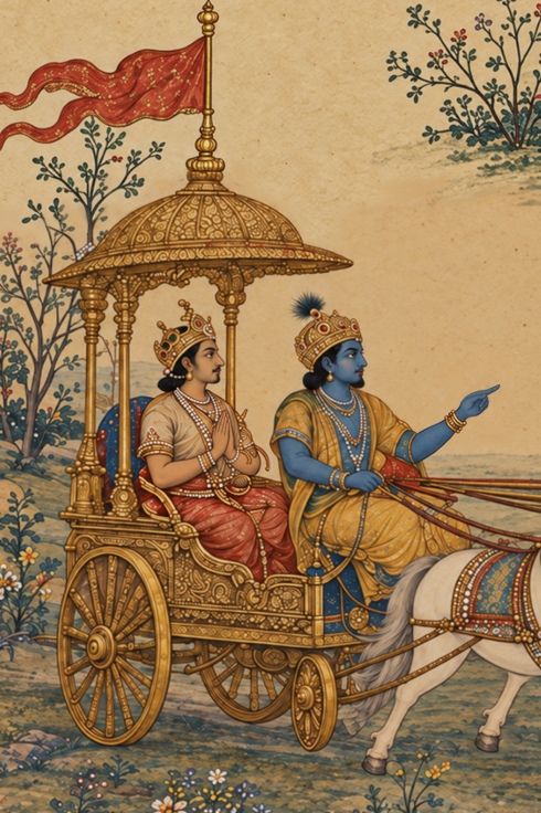 Ch. 3 'Karma' The Path of Action, Bhagavad Gita - Indian Epics Prints