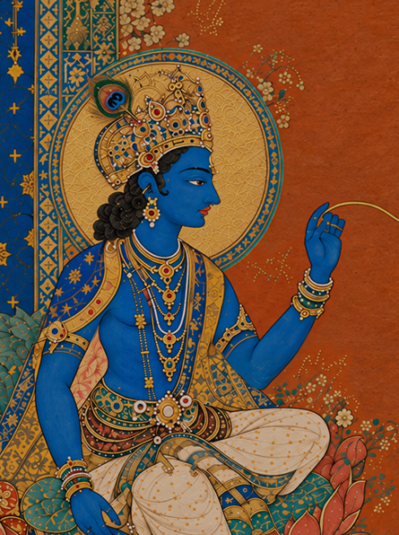 Ch. 7 'Vijnana' The Divine Woven Through All Creation, Bhagavad Gita - Indian Epics Prints