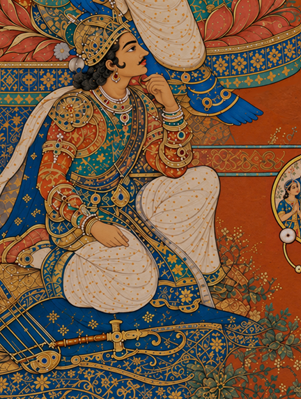 Ch. 7 'Vijnana' The Divine Woven Through All Creation, Bhagavad Gita - Indian Epics Prints