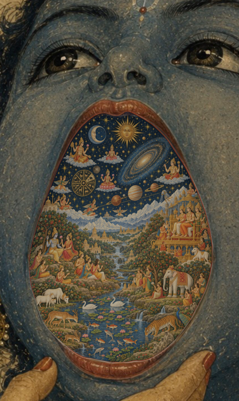 Universe Within: Krishna’s Cosmic Revelation Print
