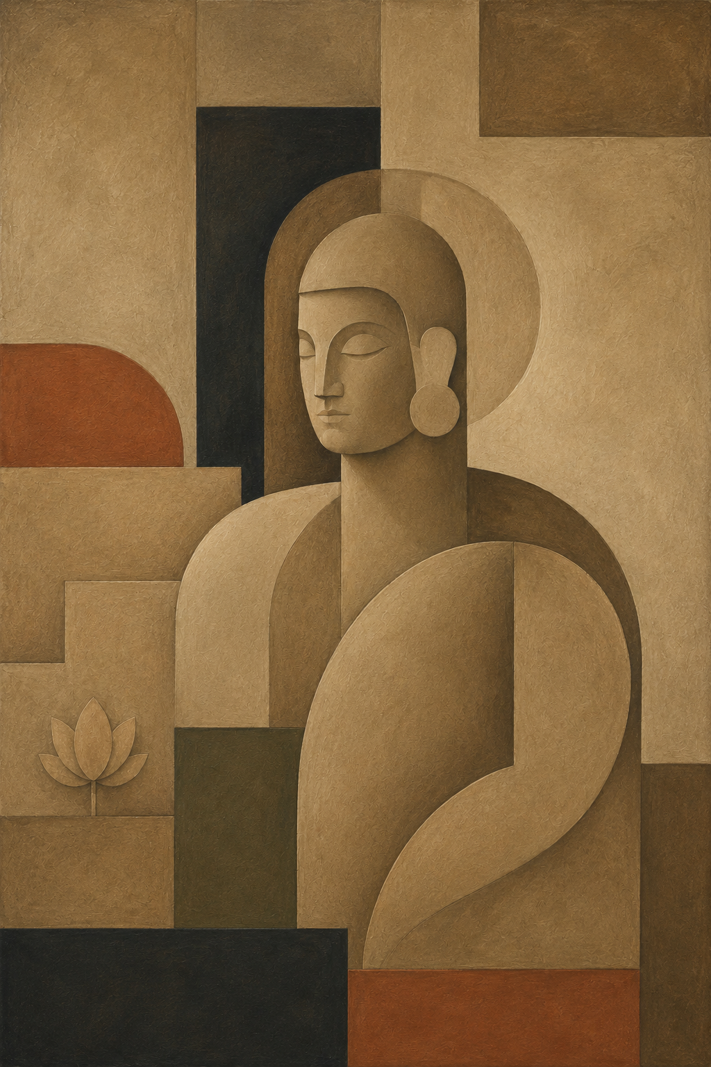 Indo-Bauhaus – “Shānta Dhyāna”: Abstraction of the Meditative Ascetic