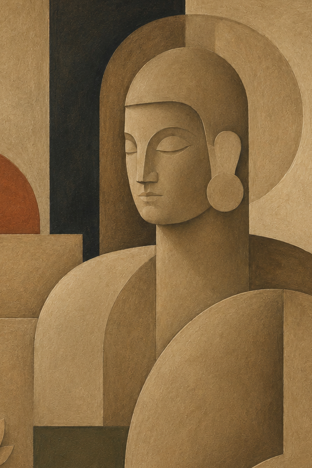Indo-Bauhaus – “Shānta Dhyāna”: Abstraction of the Meditative Ascetic