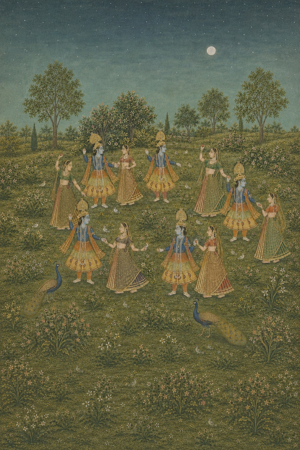 Pichwai – “Sharad Maharaas”: Divine Raas Leela Painting