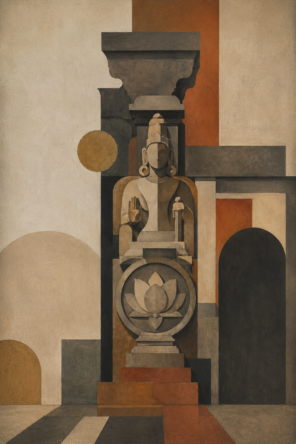 Indo-Bauhaus – “Shila Dhyana”: Abstraction of Ancient Rock-Cut Cave Sculpture