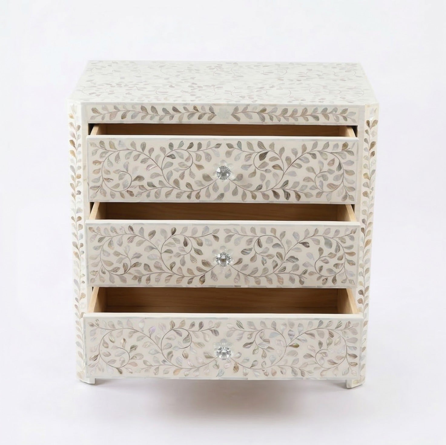 Silver Garden Mother of Pearl Inlay Chest