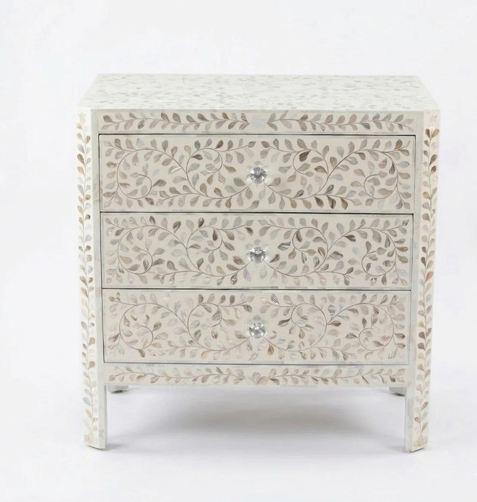 Silver Garden Mother of Pearl Inlay Chest