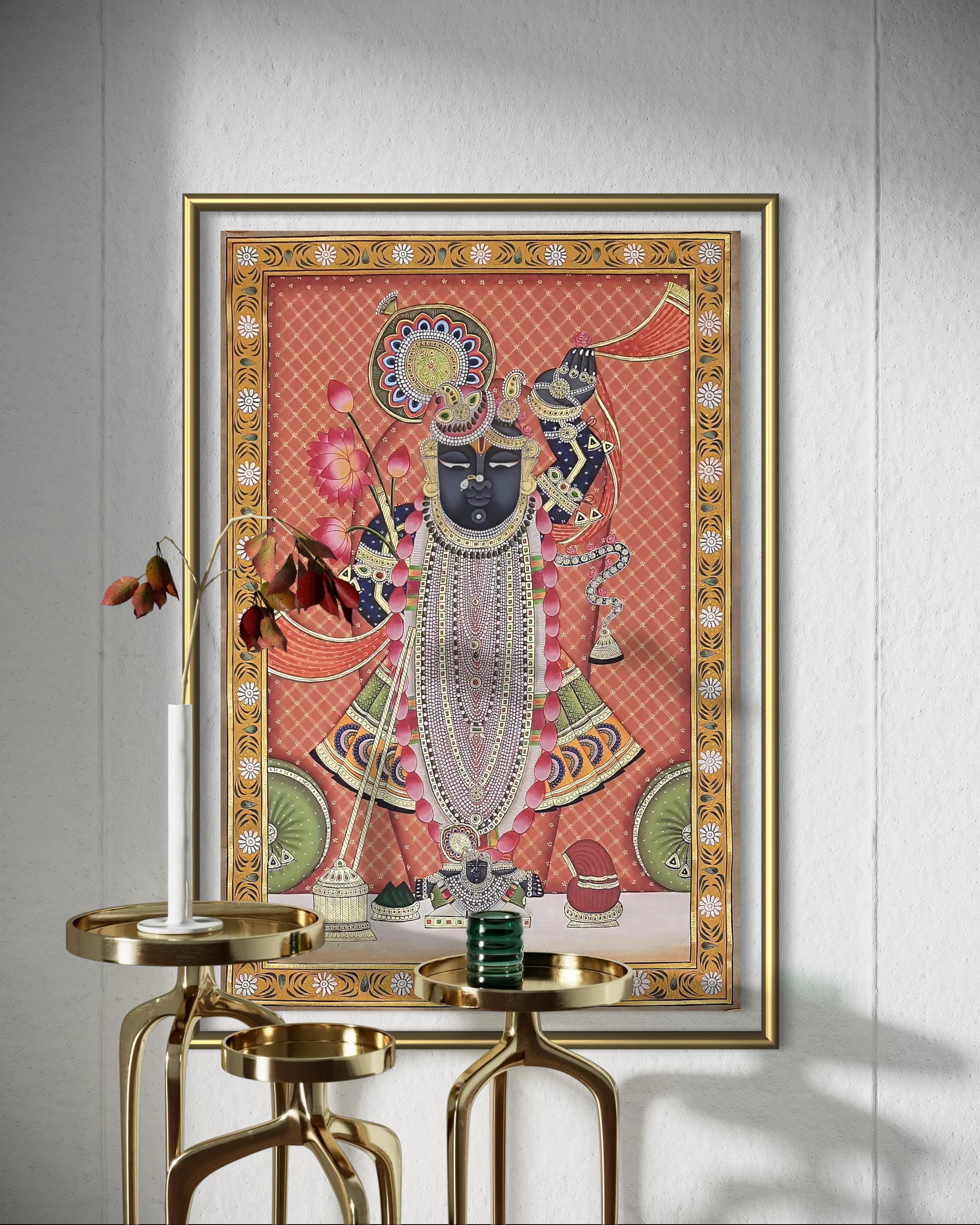 Pichwai- Eternal Symbol of Devotion: Shrinathji- In 24k Gold