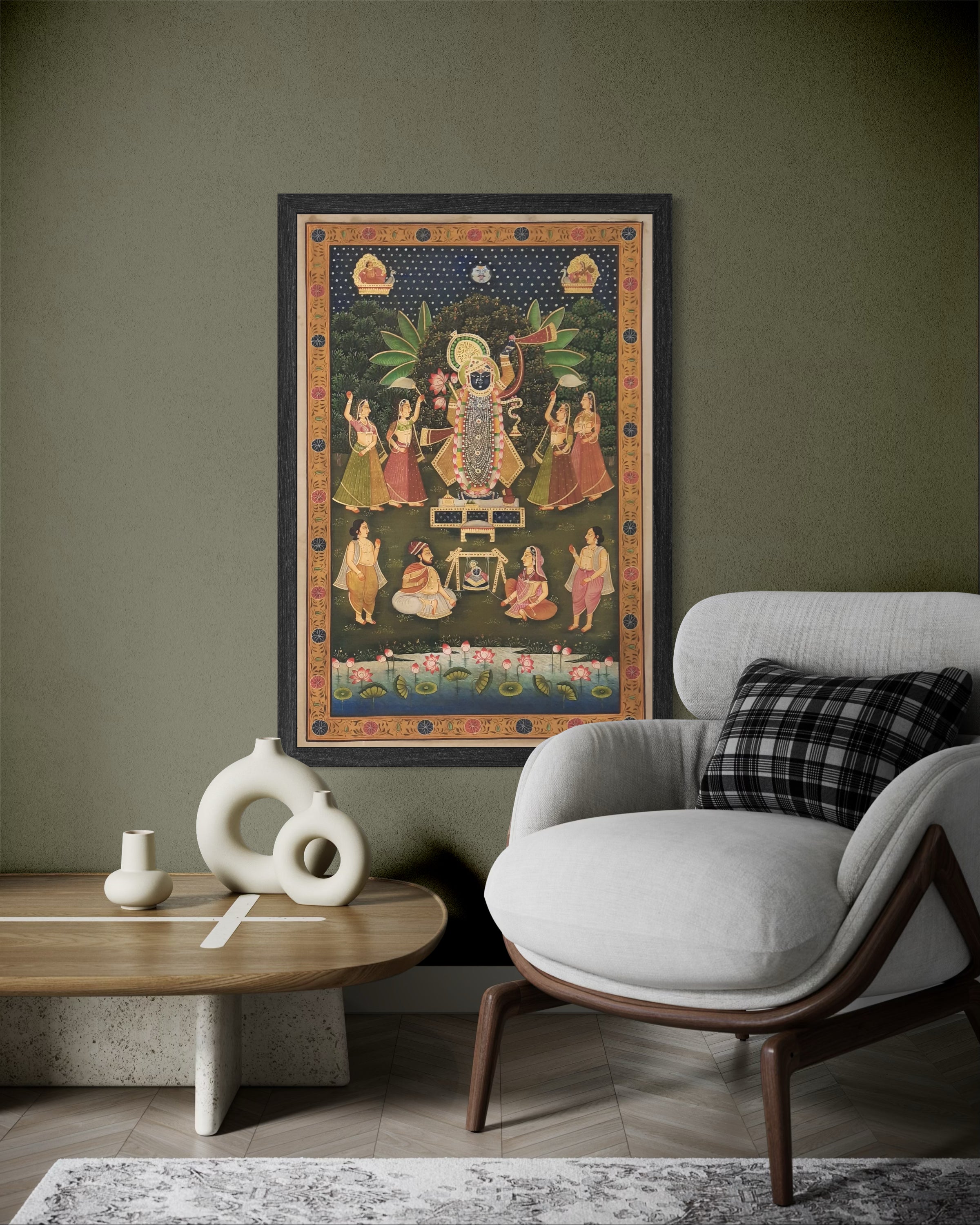 Pichwai Painting – Antique Lord Shrinathji